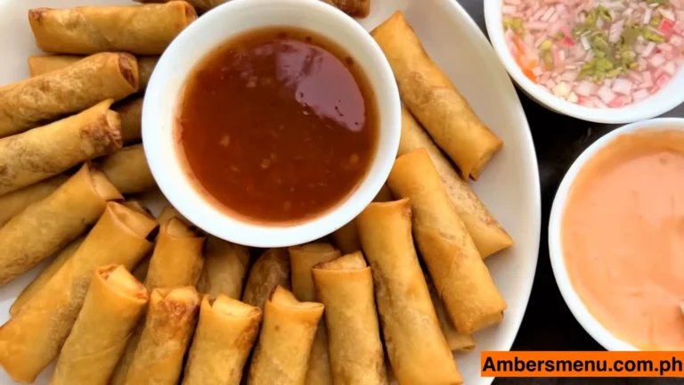 Amber's Fried Lumpiang Shanghai 7 Amber's Fried Lumpiang Shanghai with sauce