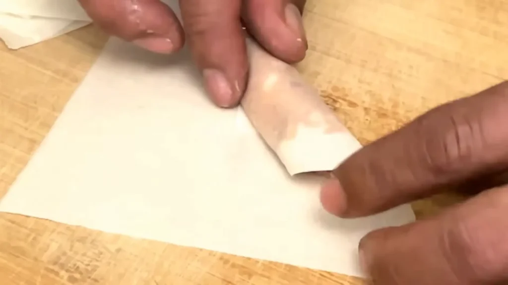 Making rolls step 3 Ambers menus Ambers Fried Lumpiang Shanghai