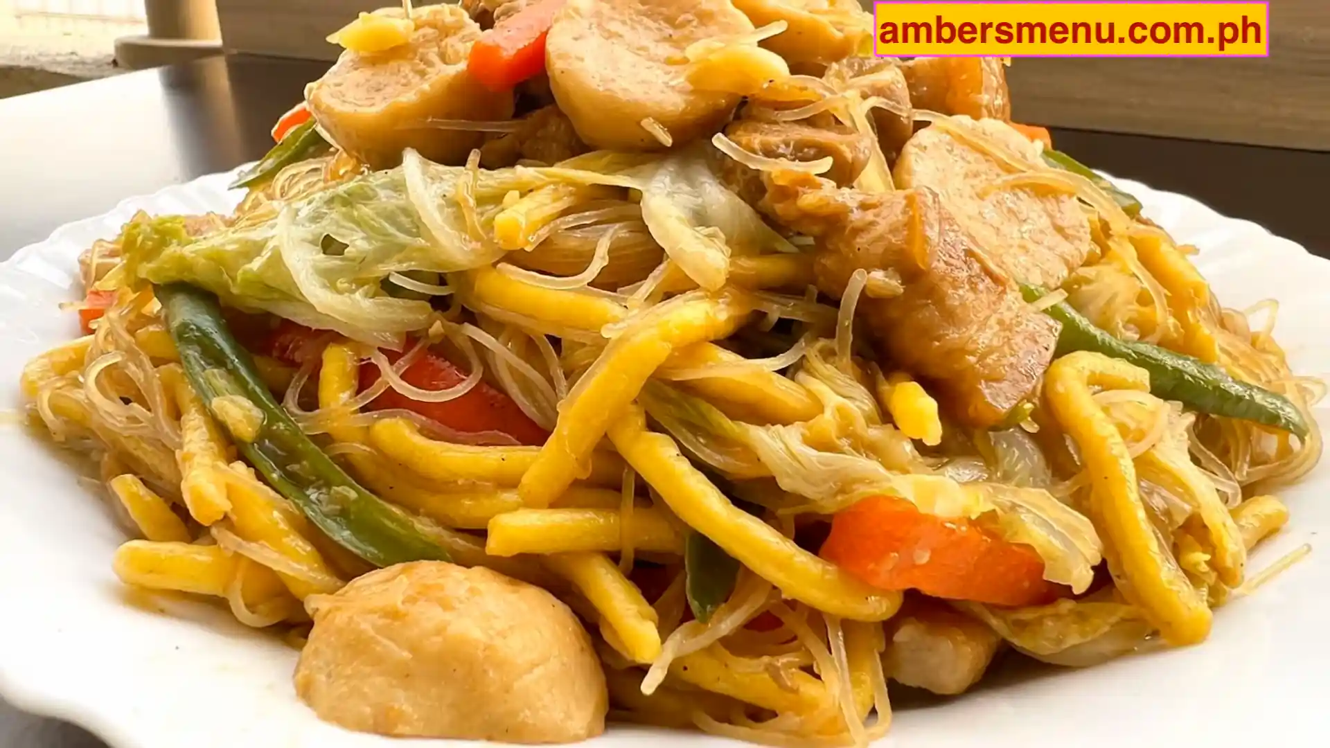 Amber's Miki Bihon Guisado Recipe: Filipino Stir-Fry with Egg & Rice ...