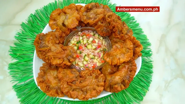 Chicharon Bulaklak 5 NAPAKALUTONG AT MASARAP NA CHICHARON BULAKLAK PAANO NGA BA LUTUIN _ Ambers menu