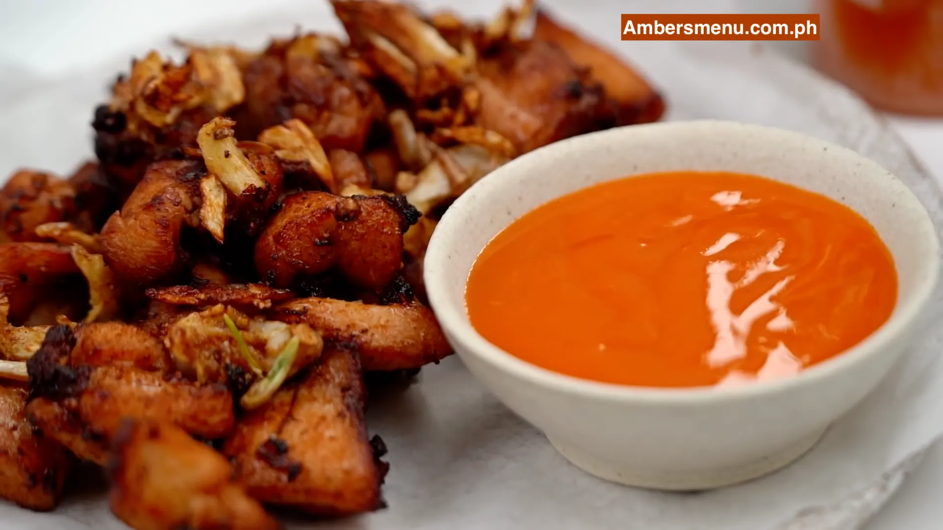 Super easy Garlic Fried Chicken Amber menu