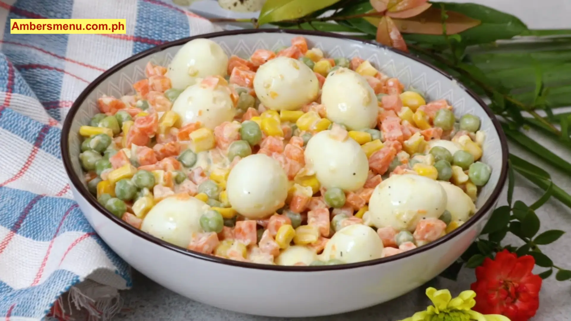 Assorted Vegetables with Quail Eggs 1 Assorted Vegetables with Quail Eggs Amber menu