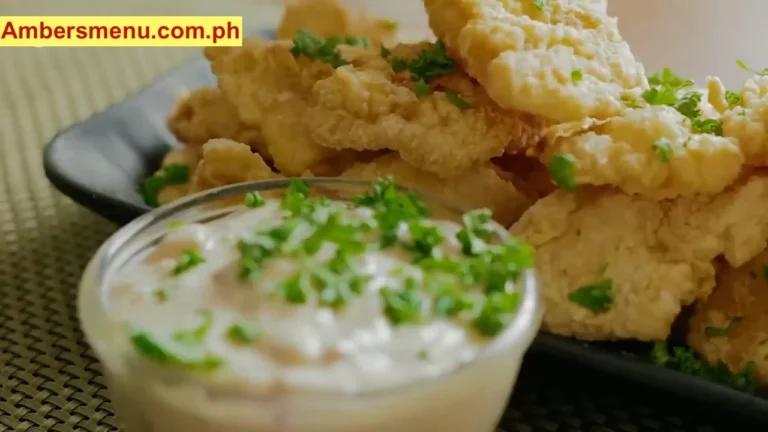 Crispy Fish Fillet with Tartar Sauce Ambers menu