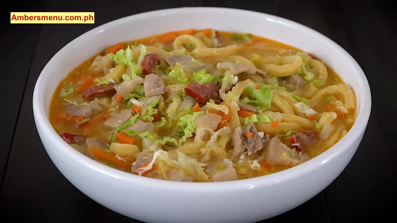 The Famous Filipino Chicken Noodle Soup Lomi Special