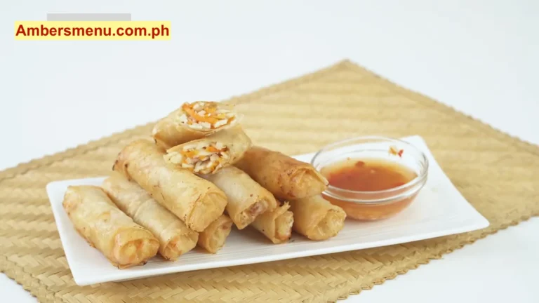 Fried Lumpiang Ubod 6 Fried Lumpiang Ubod, Ambers menu