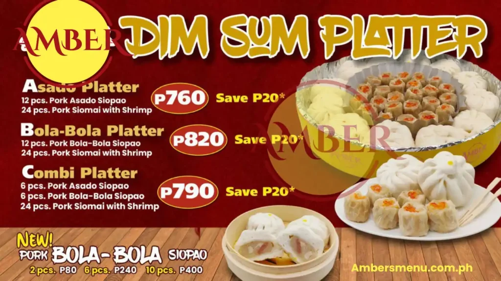 Amber DIM SUM PLATER